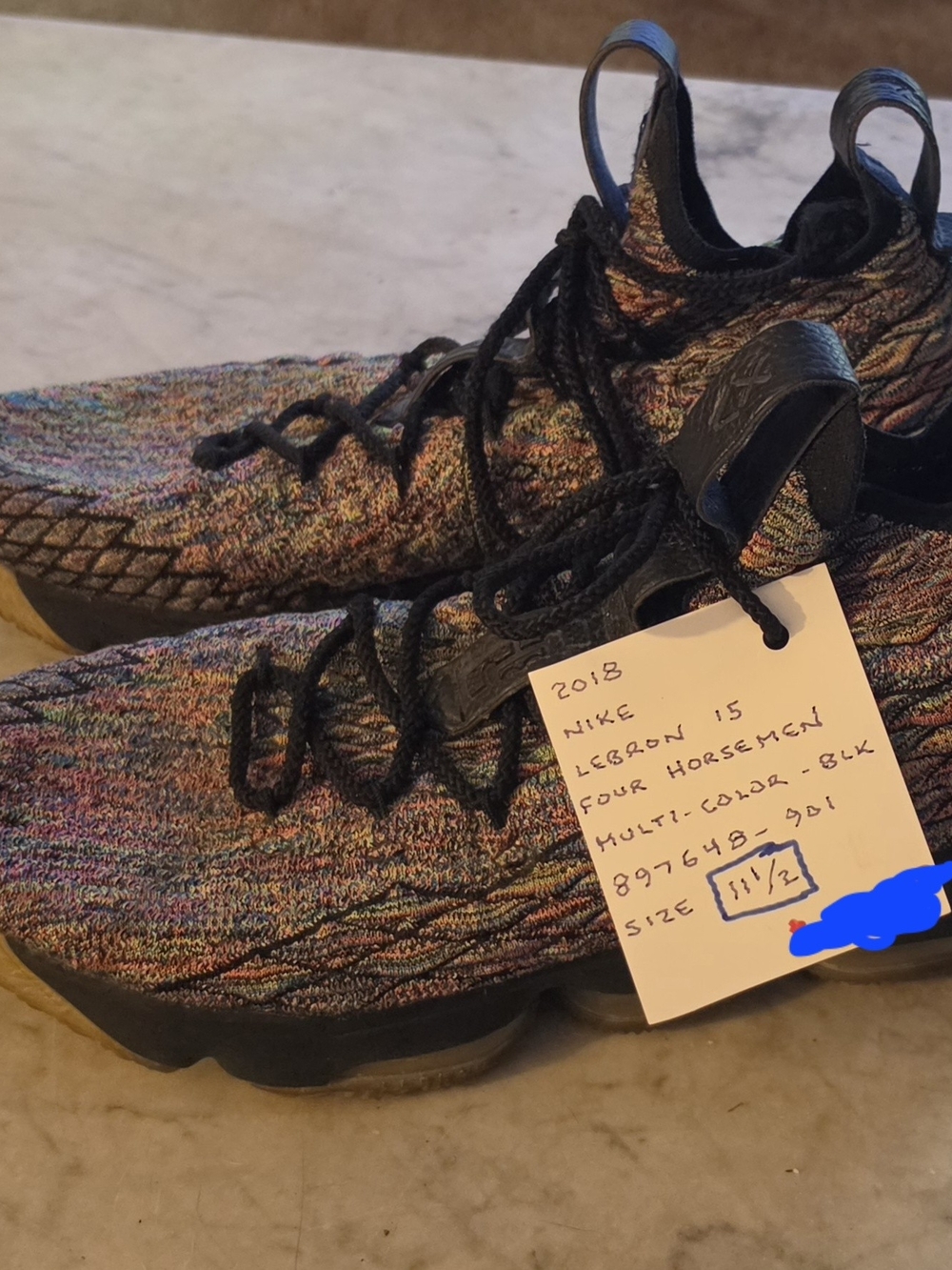 LeBron 15 Four Horsemen Fruity Pebbles Knit Men's 11.5 Nike Basketball